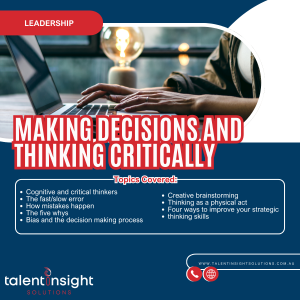 Making Decisions and Thinking Critically